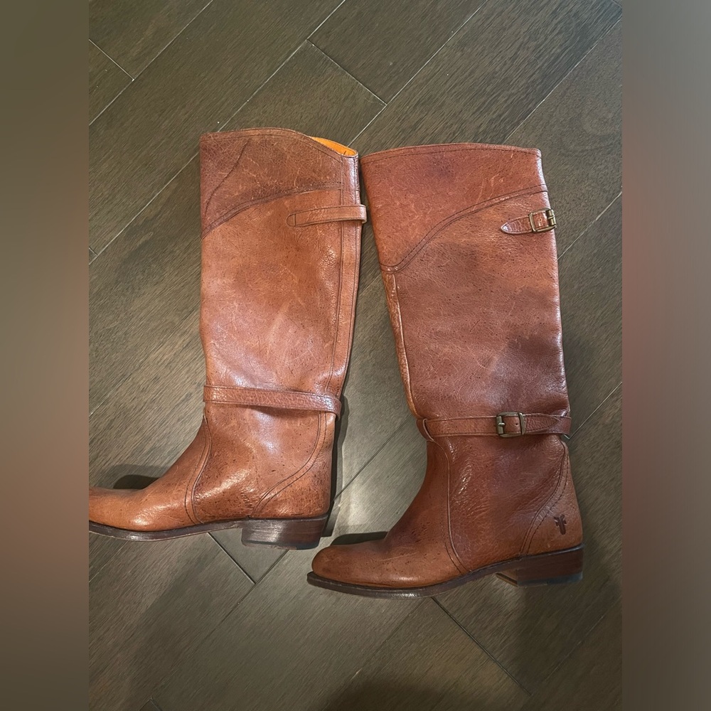 Frye riding boots- Cognac Tall Vintage